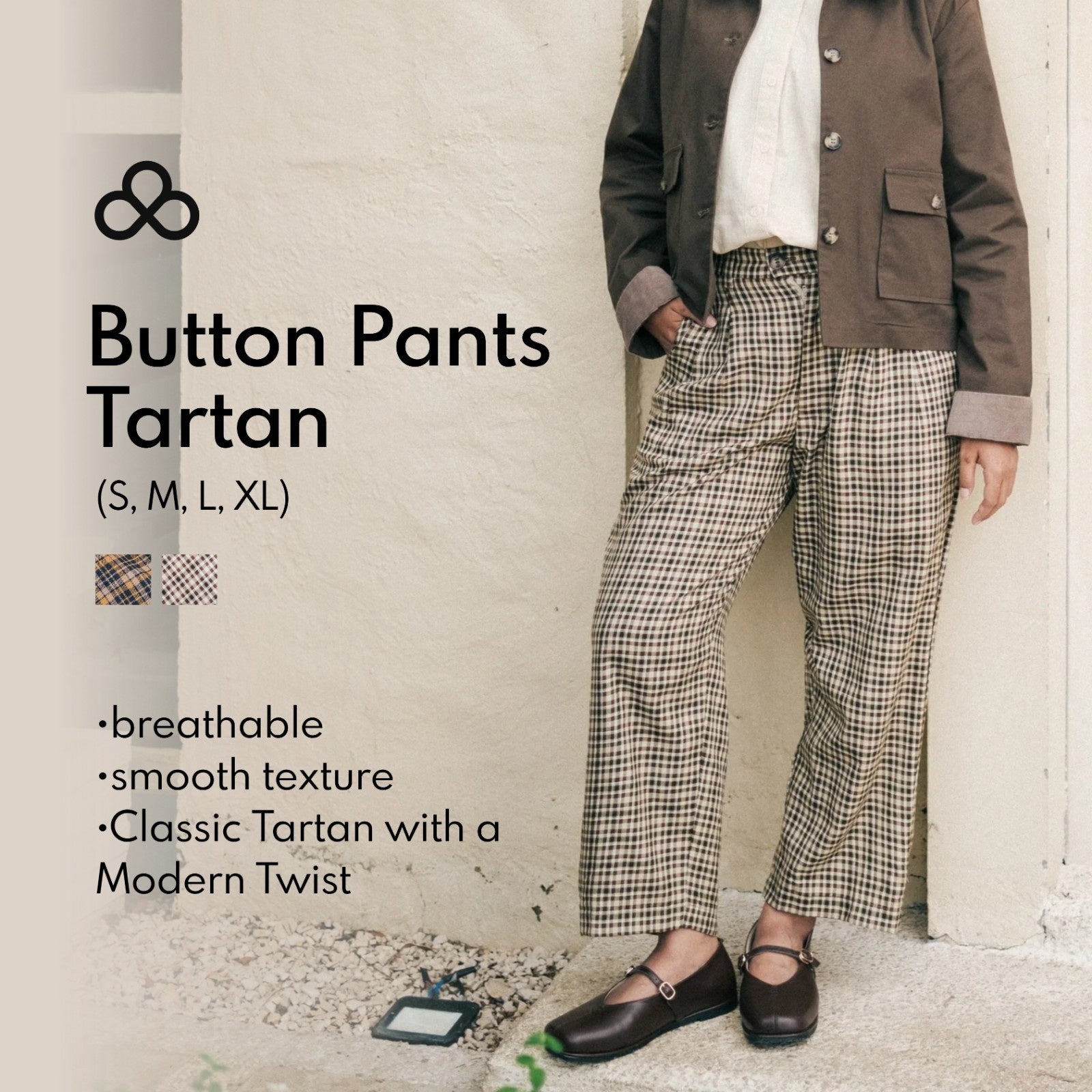 Button Pants Tartan