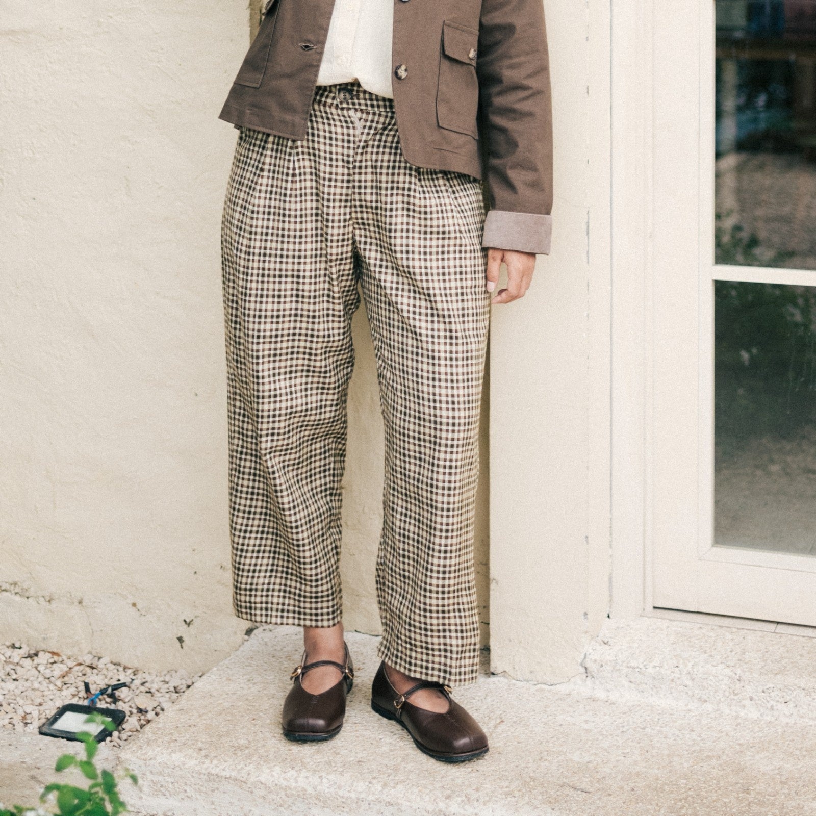 Button Pants Tartan