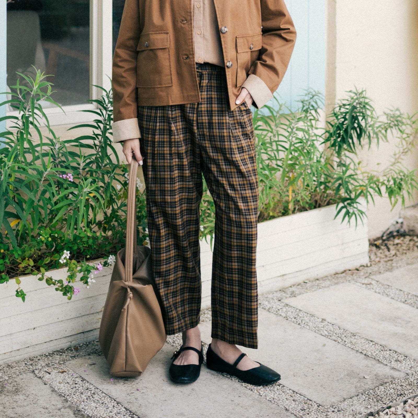 Button Pants Tartan