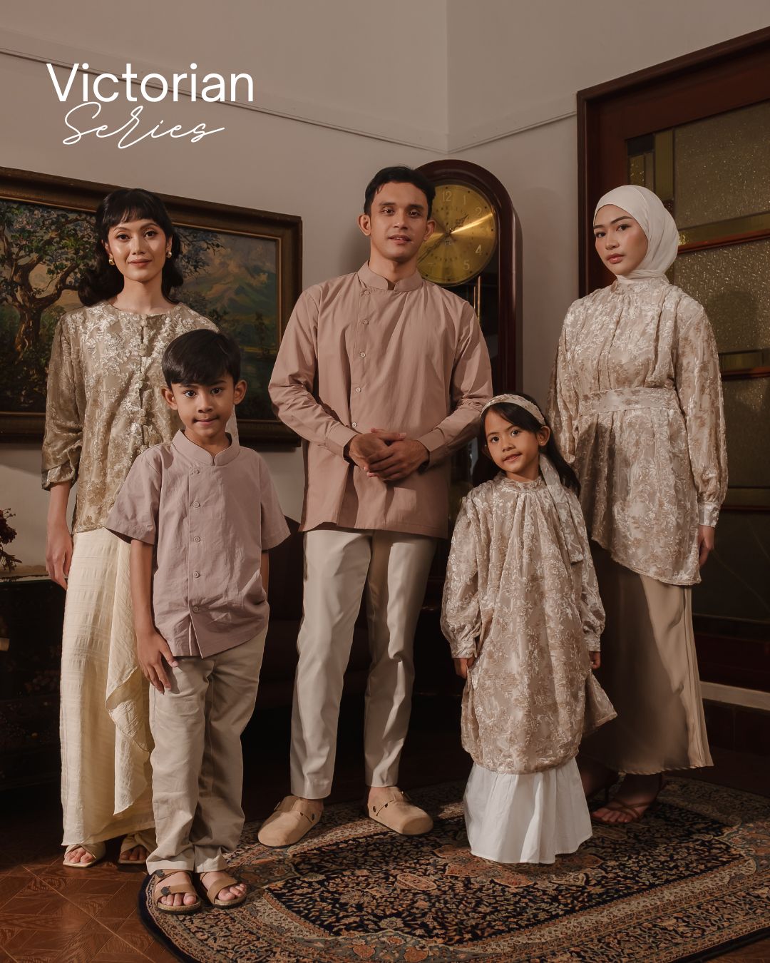 Victorian Family Set - TAUPE