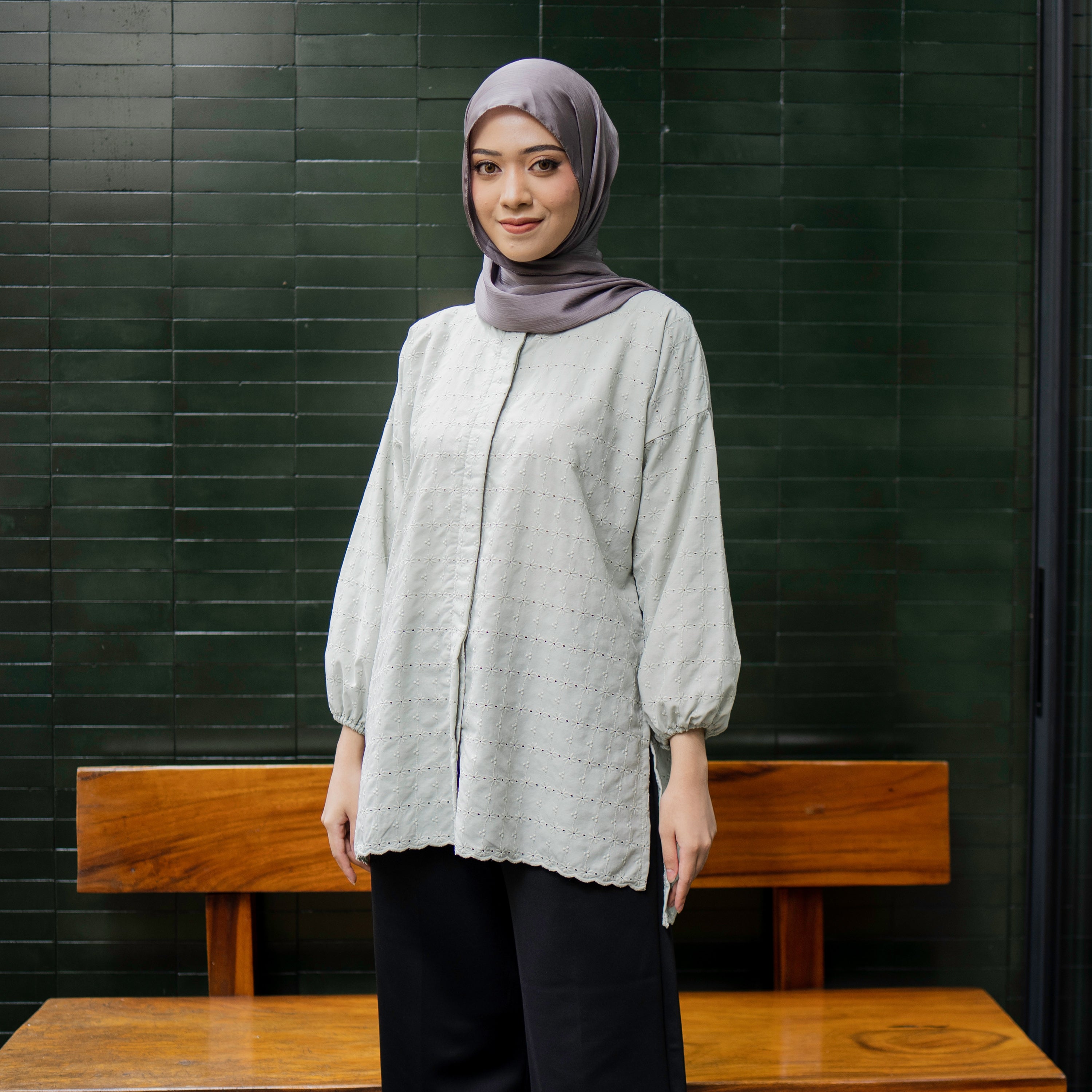 Daisy Embroidery Tunic
