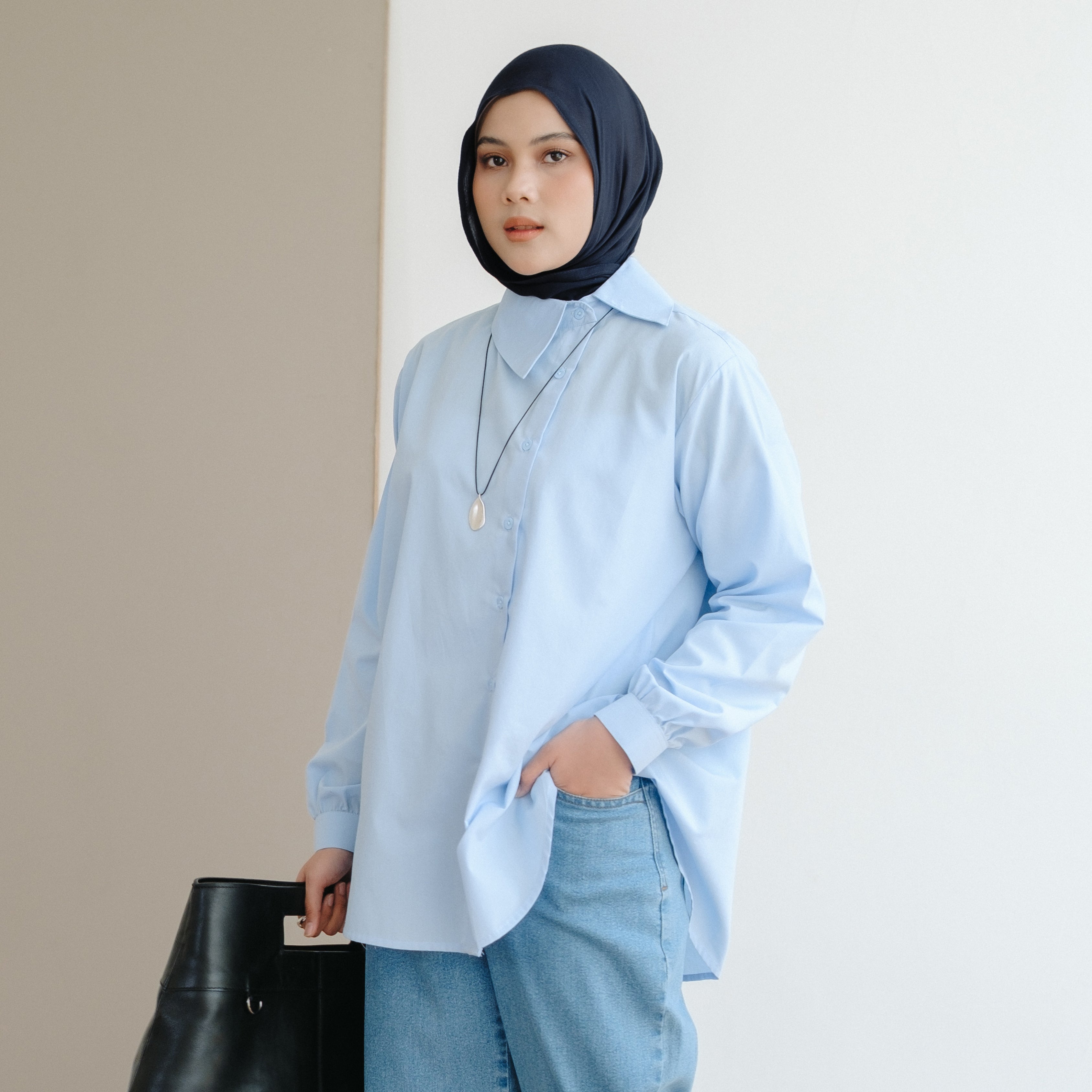 Asymmetrical Cotton Shirt (Reject Minor)