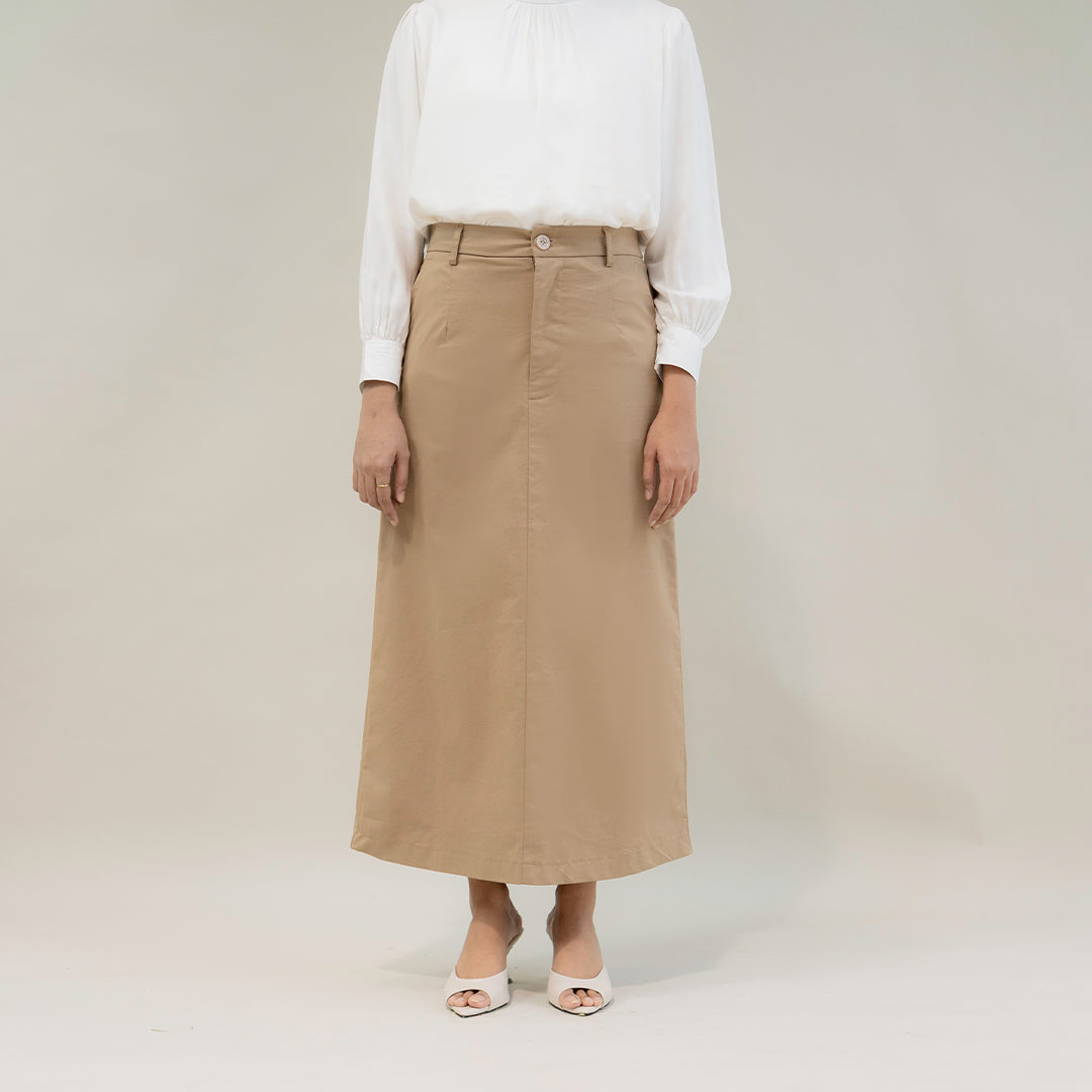 Straight Chino Skirt