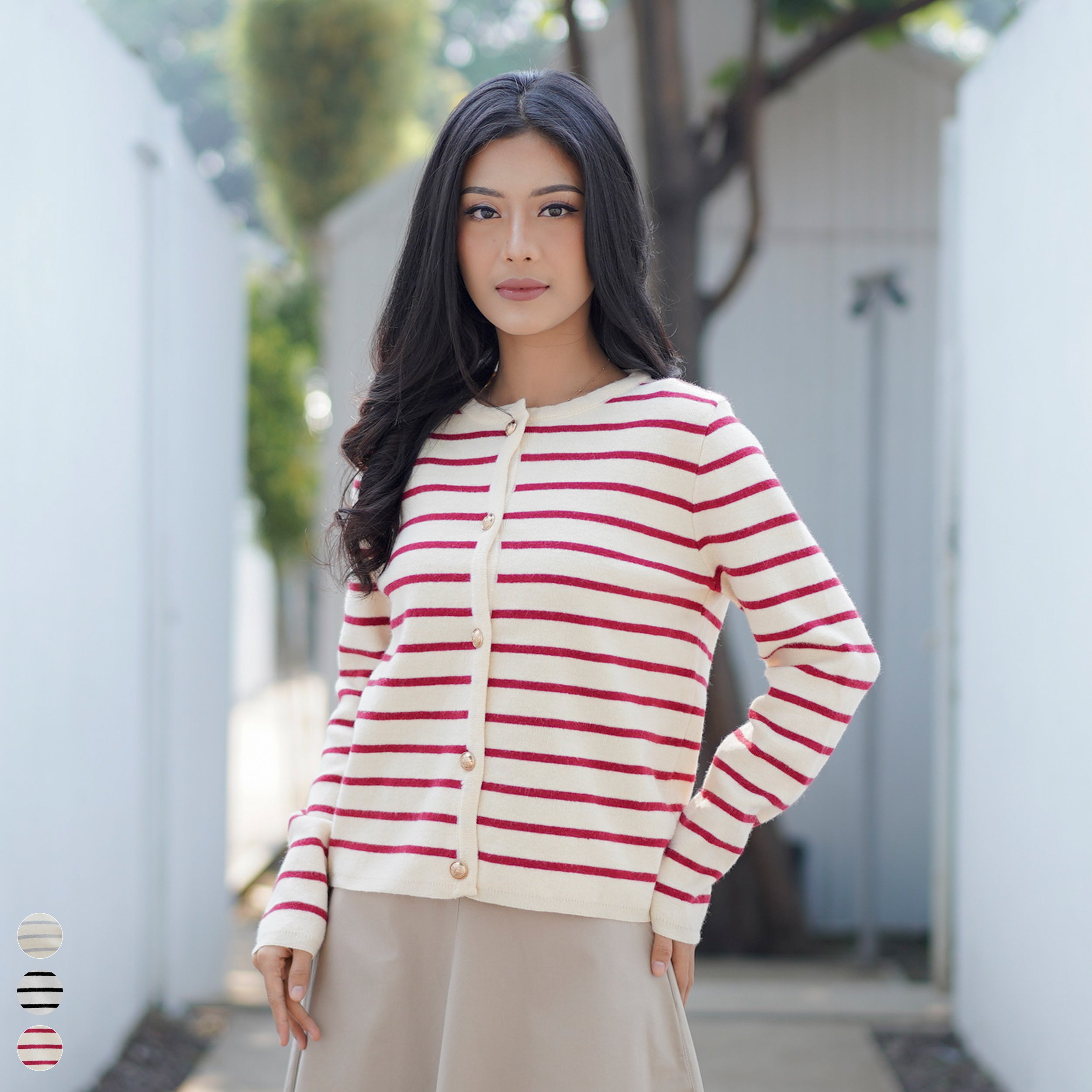 Striped Cardigan (Minor Reject)