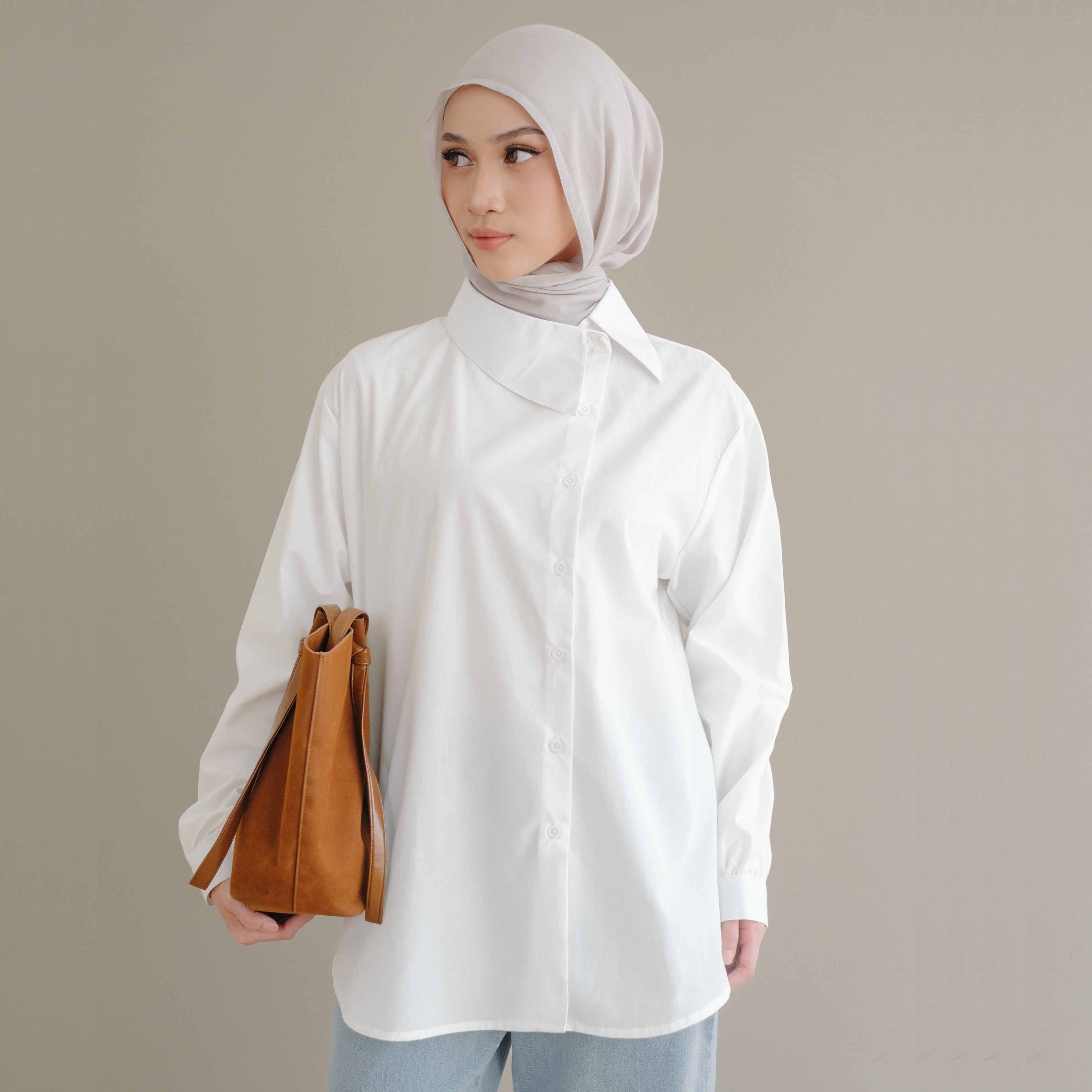 Asymmetrical Cotton Shirt (Reject Minor)