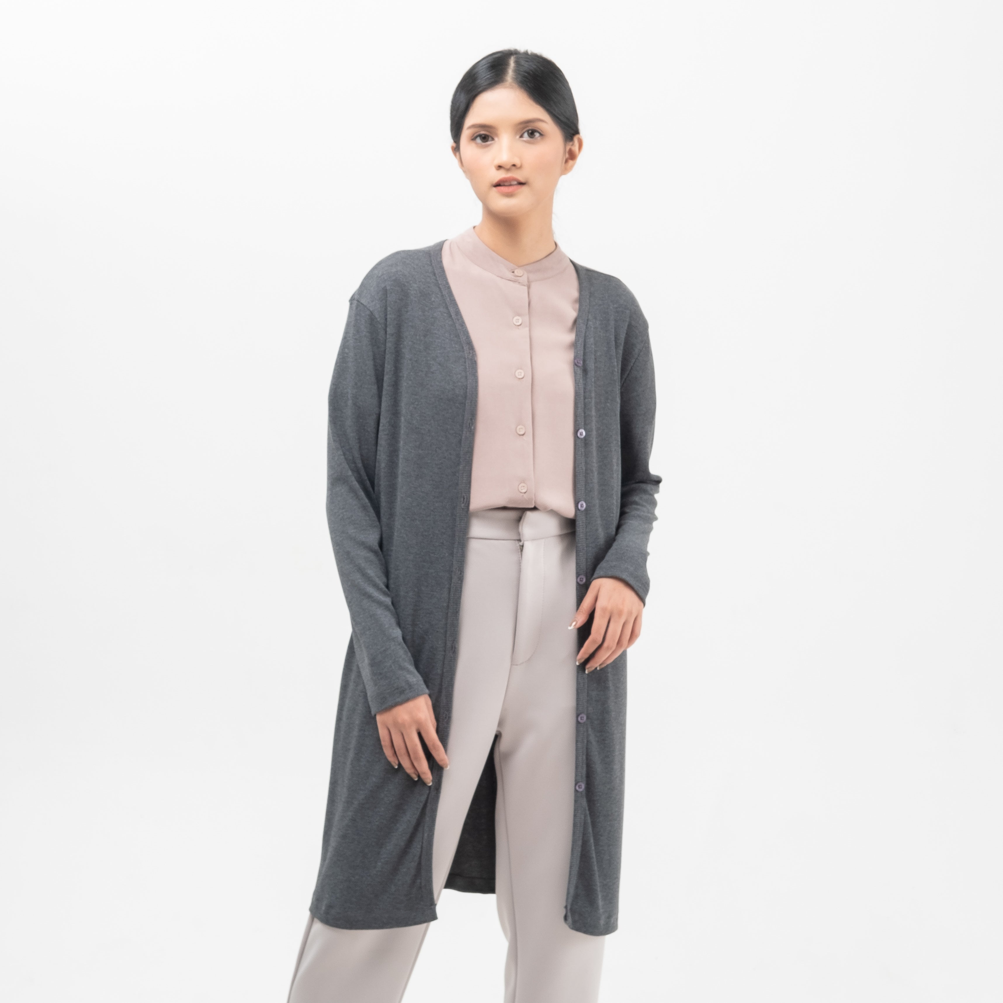 Knit Long Cardigan