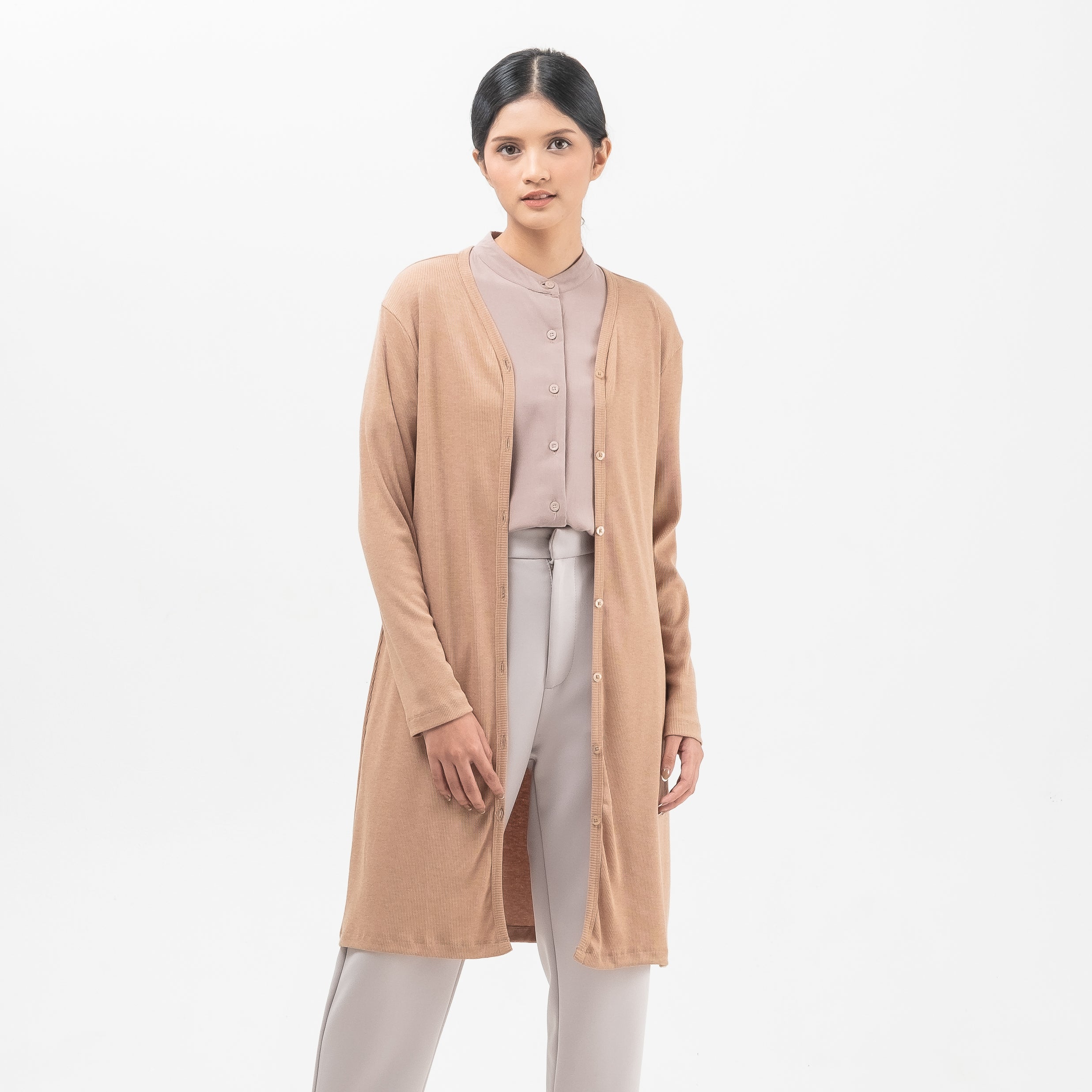 Knit Long Cardigan