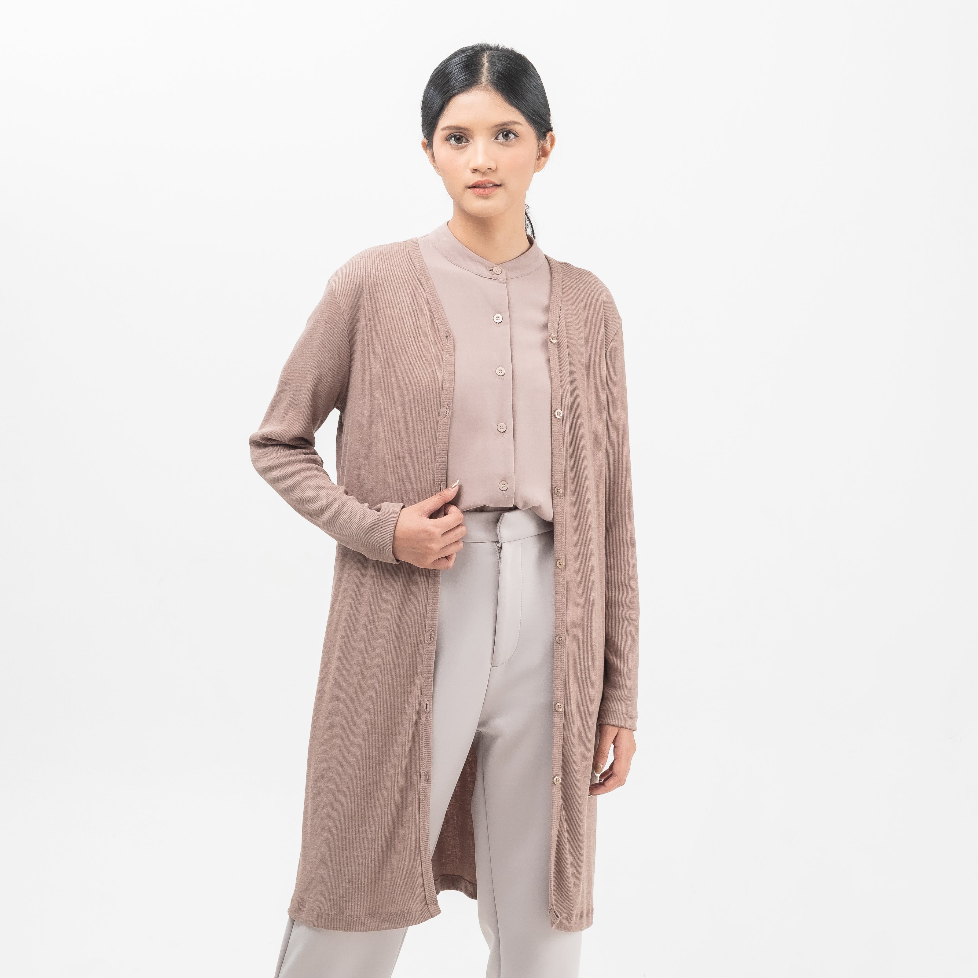 Knit Long Cardigan