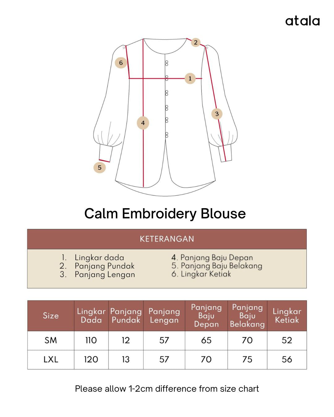 Calm Embroidery Blouse