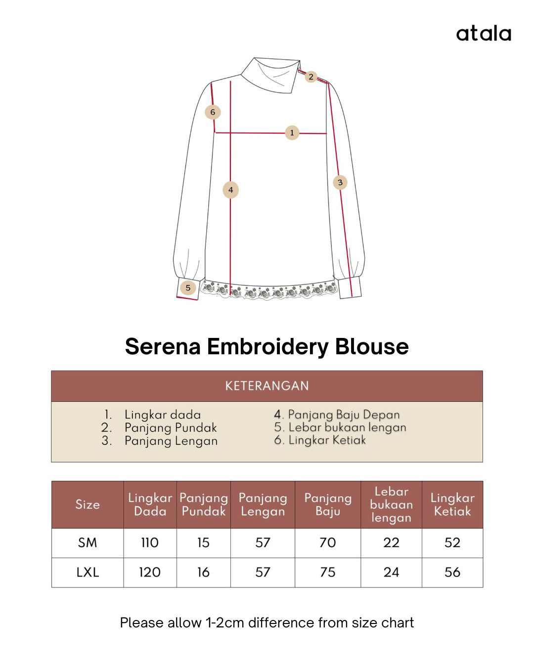 Serena Embroidery Blouse