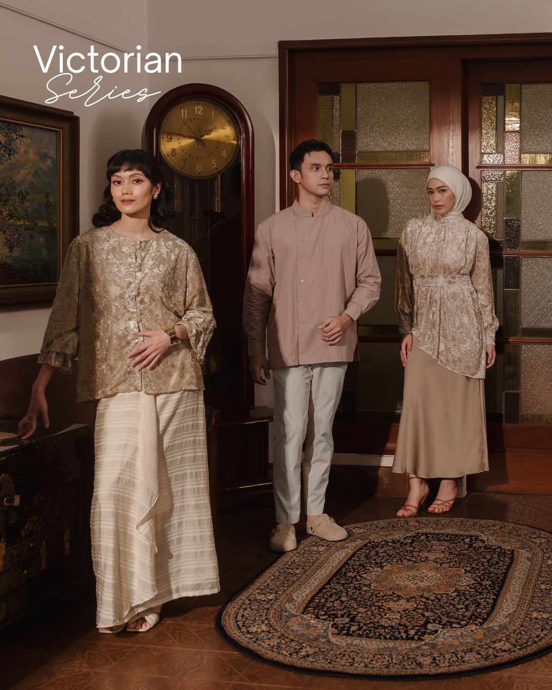 Victorian Family Set - TAUPE