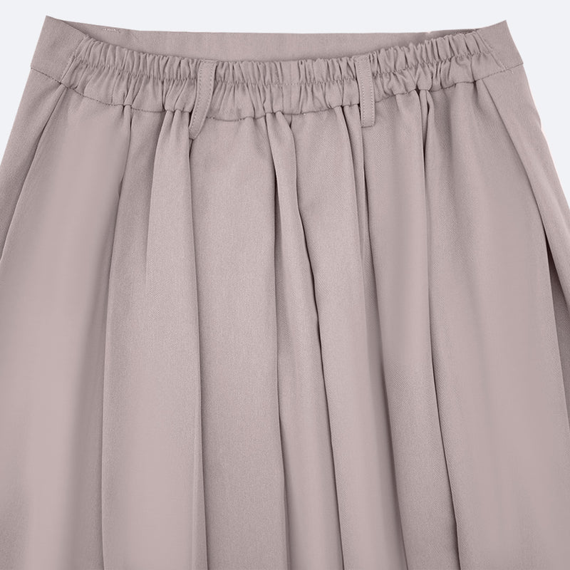 Wide Pleated Skirt