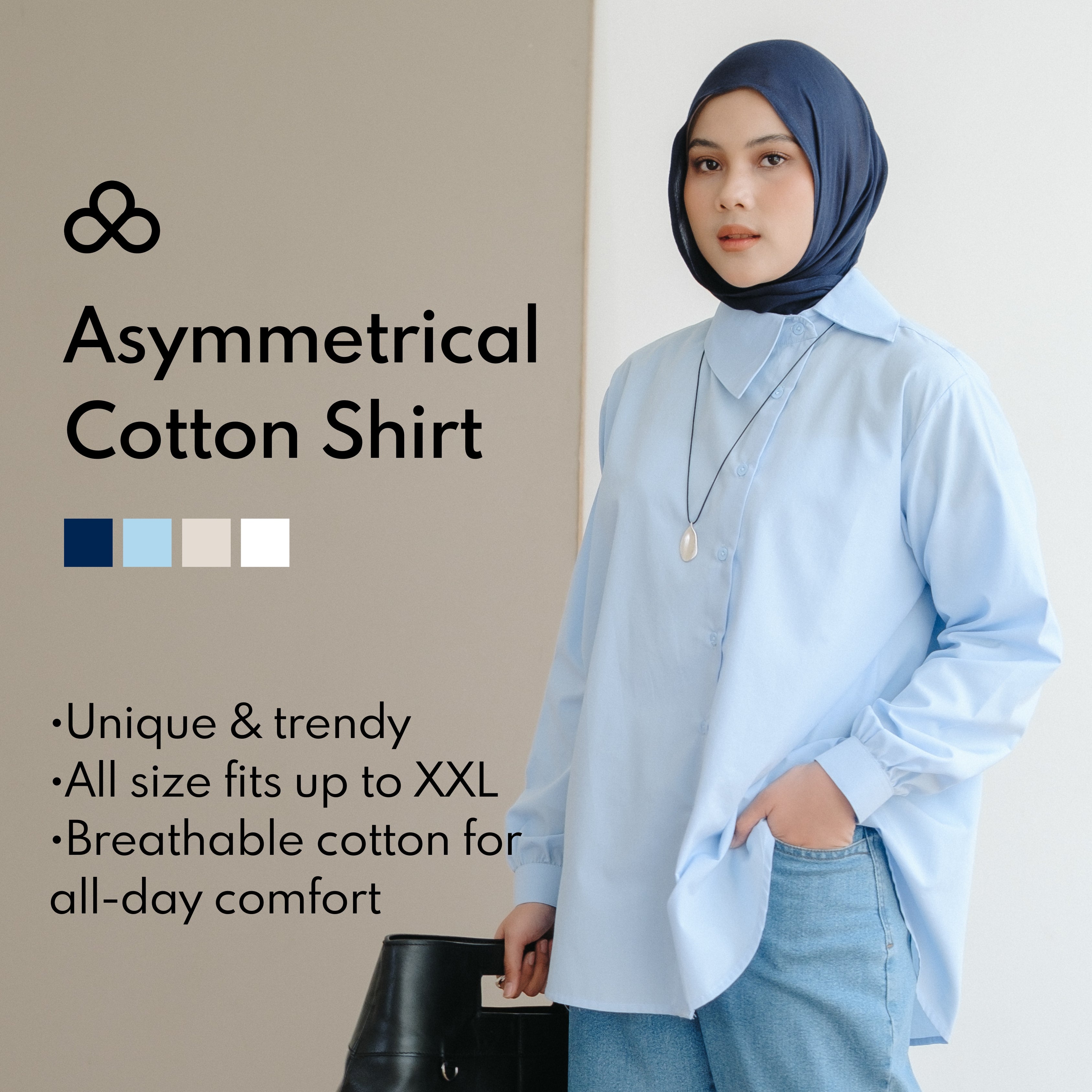 Asymmetrical Cotton Shirt