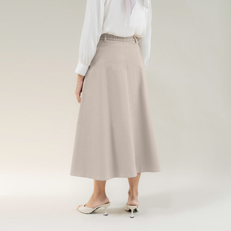 Chino Midi Skirt