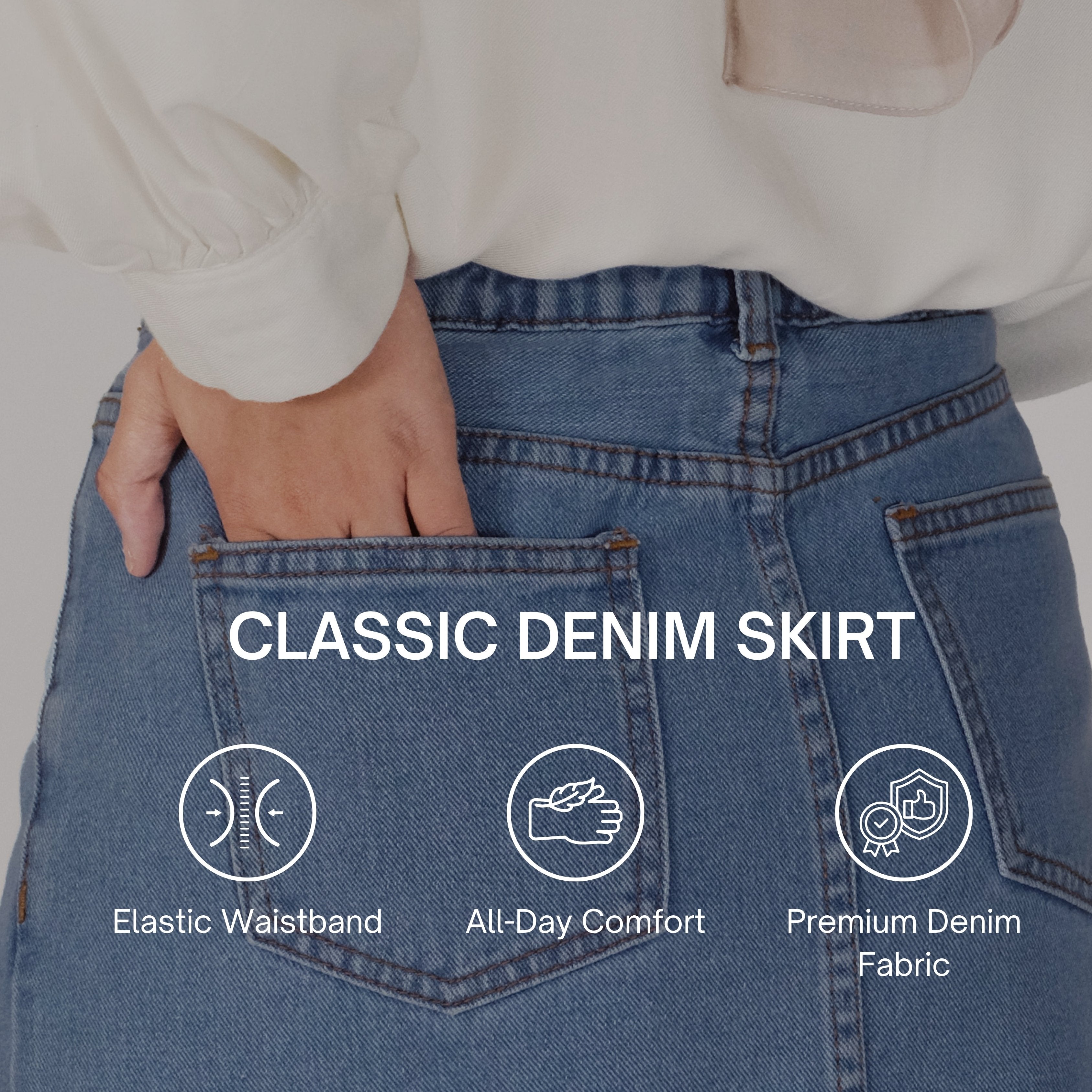 Classic Denim Skirt